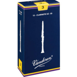 Caixa de Palhetas Vandoren 3 para Clarinete (10Un)