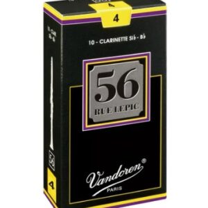 Caixa de Palhetas Vandoren 56 Rue Lepic 4 para Clarinete (10Un)
