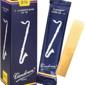 Caixa de Palhetas Vandoren 3.5 para Clarinete Baixo (5Un)
