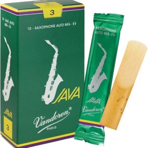 Caixa de Palhetas Vandoren JAVA 3 para Saxofone Alto (10Un)