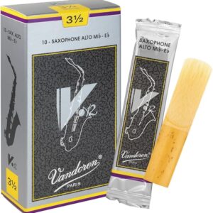 Caixa de Palhetas Vandoren V12 3.5 para Saxofone Alto (10Un)