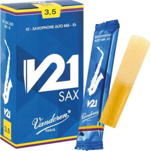 Caixa de Palhetas Vandoren V21 3.5 para Saxofone Alto (10Un) - Image 1