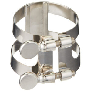 Abraçadeira Bonade Clarinete Baixo Prateada Invertida - Image 2