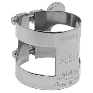 Abraçadeira Bonade Saxofone Alto Niquelada Invertida
