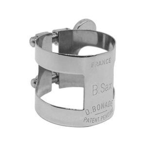 Abraçadeira Bonade Saxofone Baritono Niquelada Invertida
